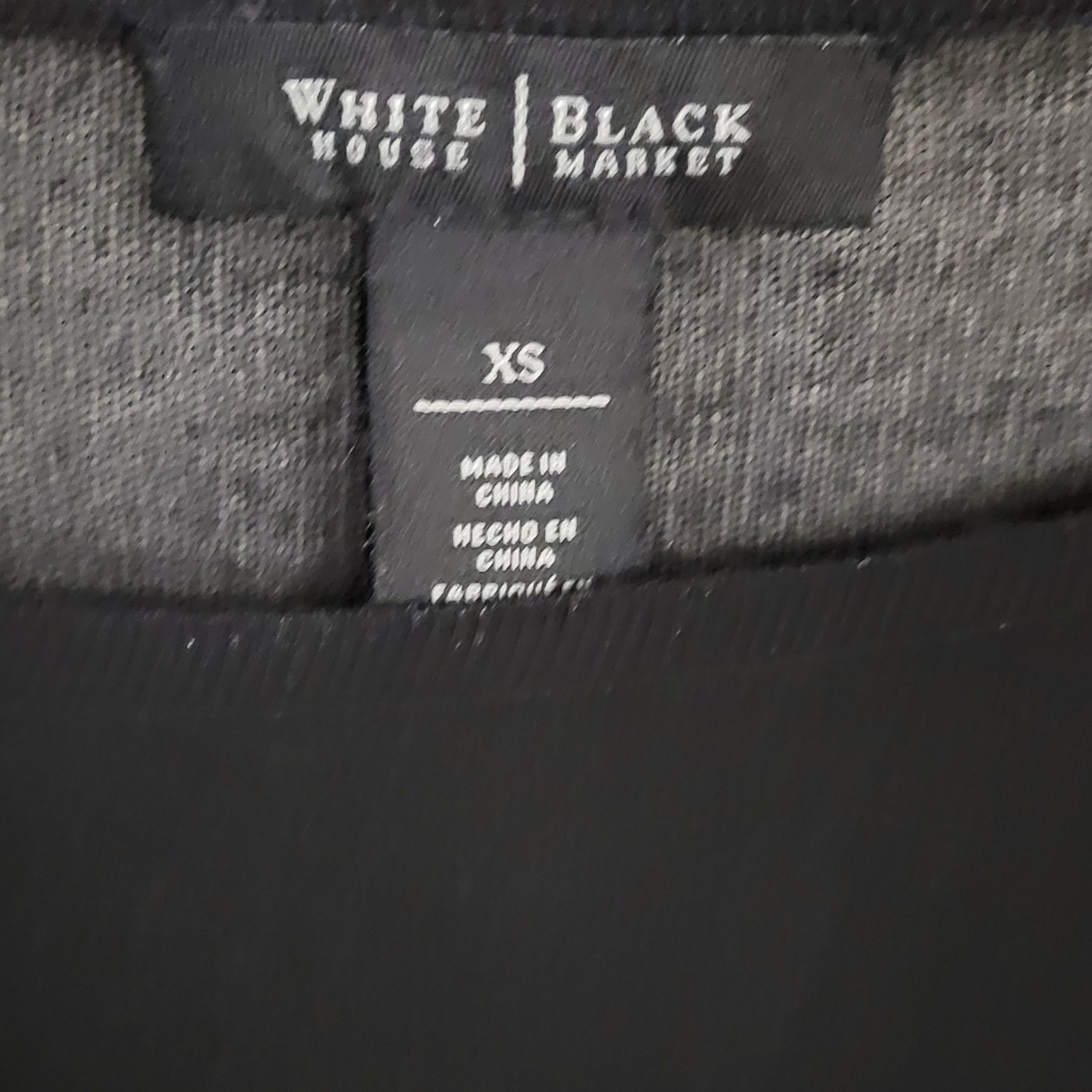 White House Black Market XS Black Top - Picture 2 of 8